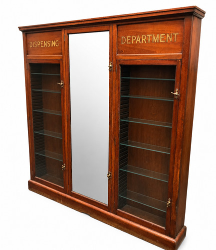 Antique wooden glazed - glazed, large