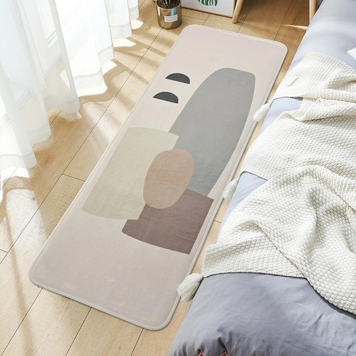 Cartoon plush bedside rug - ,
