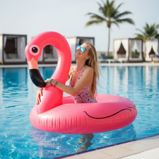 Inflatable Flamingo Pool Float