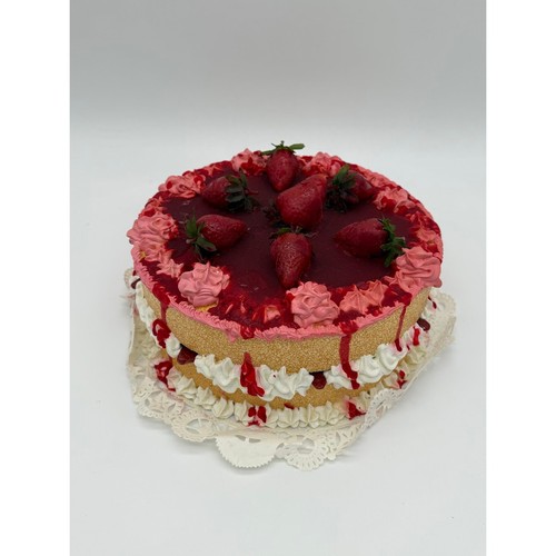 Vtg fake cake faux prop - faux,