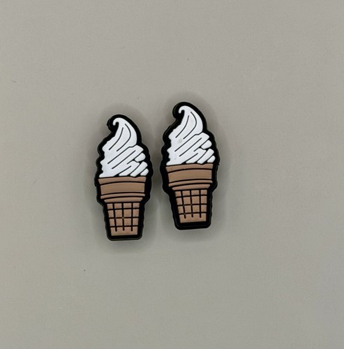 Ice cream shoe charms - ice,