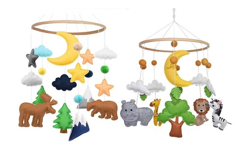 Babies mobile for crib forest - babies,