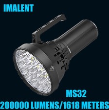 Imalent MS32 World's Brightest Flashlight 200,000 Lumens Rechargeable LED Torch