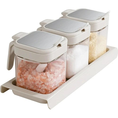 Set spice jars flip top - jars,