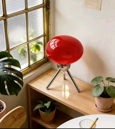 Bauhaus glass mushroom - mushroom, table
