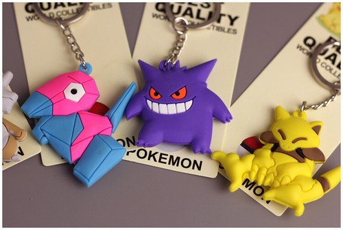 Pokemon rubber keyring - 3d,