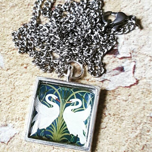 Unique swans necklace - unique,