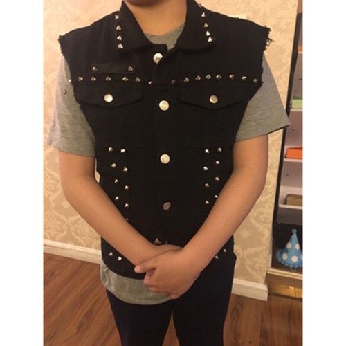 Punk men studded - studded, gilet