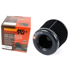 BLACK K&N 3inch 76mm Super Power Air Filter High Flow Performance Intake Cleaner