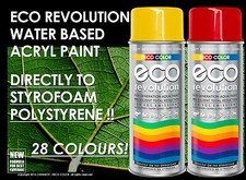 DECO COLOR ECO REVOLUTION WATER BASED ACRYL STYROFOAM POLYSTYRENE SPRAY PAINT