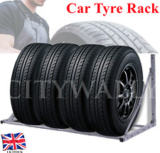 Foldable Adjustable Car Tyre Rack Wall Mounted Garage Spare Wheel Storage Steel