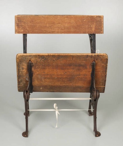 Wood and iron school - , desk