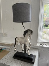 Children's Zebra Lamp, Great Condition. Wooden