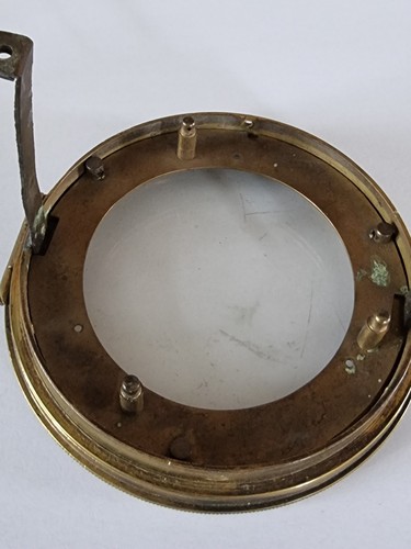Antique brass clock bezel - , with