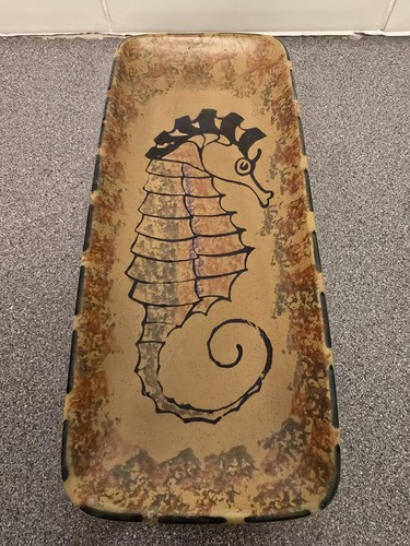 1970s honiton pottery oblong - honiton,