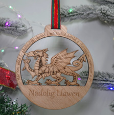 Christmas Bauble Welsh Dragon