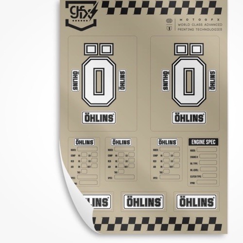 Ohlins fork stickers - ohlins,