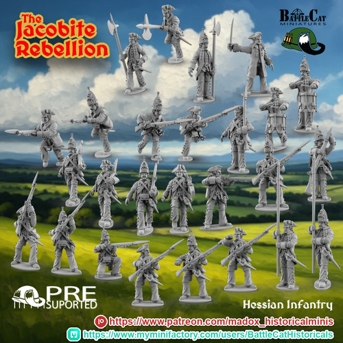 28mm hessian line infantry - hessian,