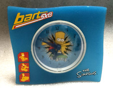 Bart Simpson The Simpsons SK8 Skateboarding Blue Alarm Clock