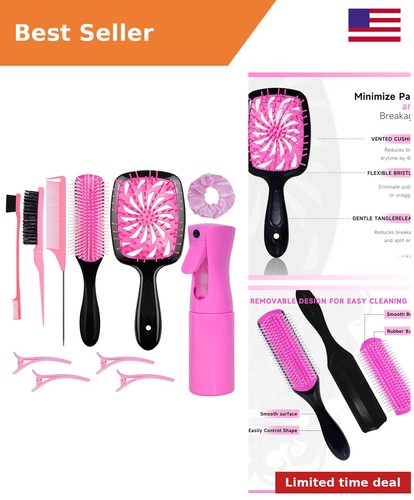 Piece hair brush - hair, with