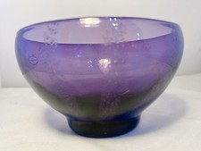 Portmeirion Amethyst Bubble Glass Bowl Collectable