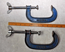 2x Vintage RECORD 4" G Clamps