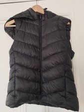 Black Hooded Vest Gilet Full