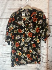 Vintage Warner Bros Shirt Mens L Tazmanian Devil Bugs Bunny Pool Shark Cartoon