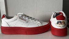 Adidas Firucci Ltd Edition Trainers Red White Size 5 Cherub On Heels