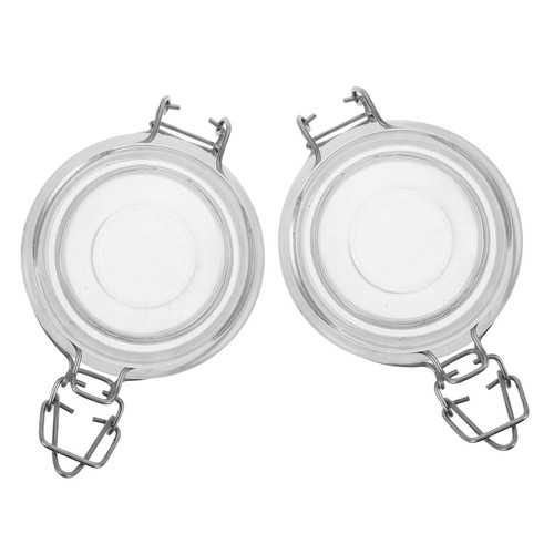 Reusable glass jar lids with - glass,