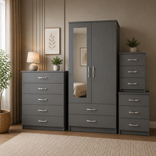 Ready assembled grey door - ready,
