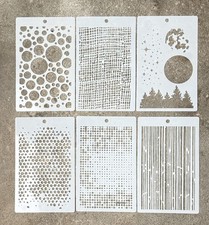 Stencil set circle moon - set, x6
