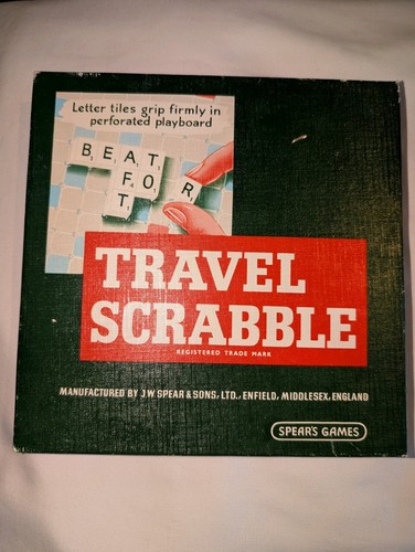 Travel scrabble vintage - scrabble,