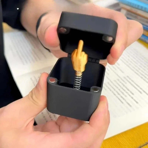 Middle finger box funny - in,