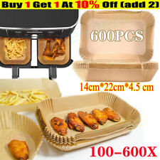 600X Air Fryer Liners Disposable Paper Liners Non-Stick`Parchment for Dual Ninja