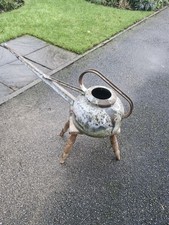 Vintage galvanised kettle - galvanised,