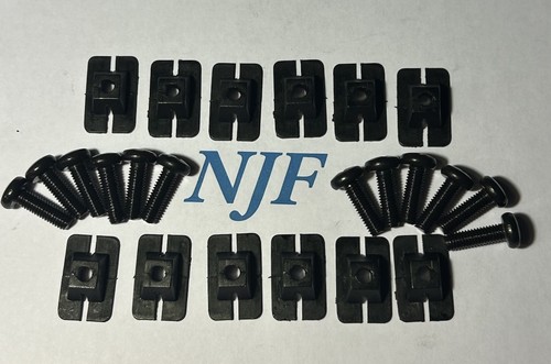 Grill clips black anodised - grill,