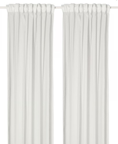 Ikea pair long sheer white - ikea,