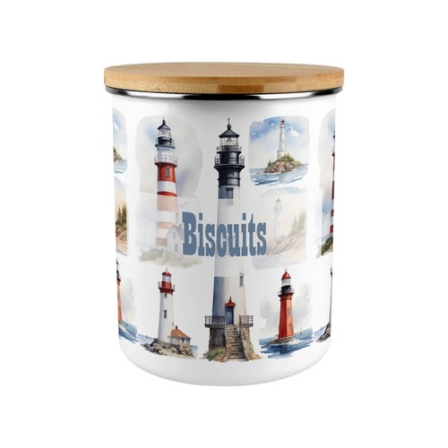 Lighthouses biscuit storage - lighthouses,