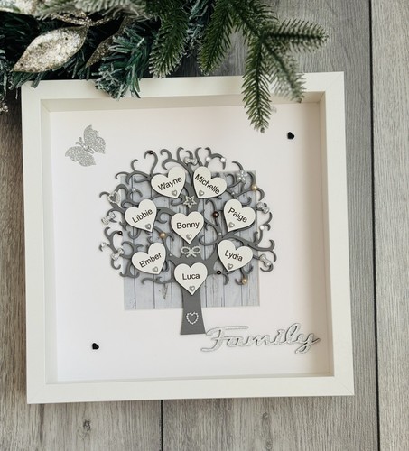 Personalised box frame - personalised, 3d
