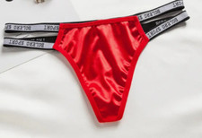 Beautiful silky thongs satin