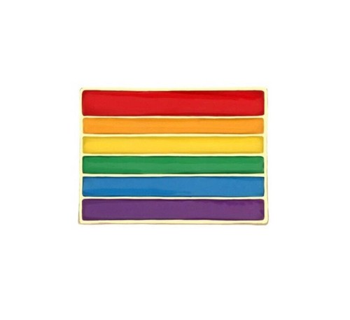 Rainbow flag enamel pin badge - flag,
