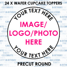 24 Edible Personalised Cupcake