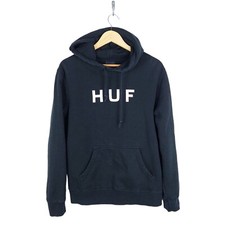HUF Men's Black Hoodie Size Small 1 Flaw