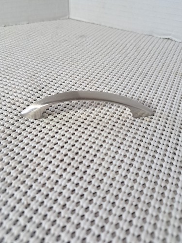 Vintage satin silver curved - vintage, 4"