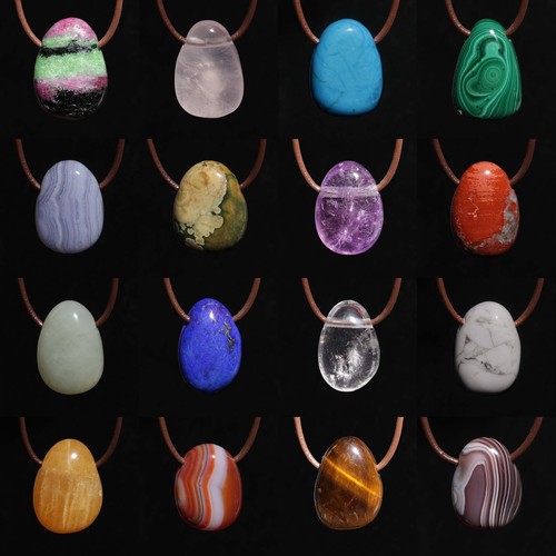 Gemstone pendant drilled p - gemstone, g-p