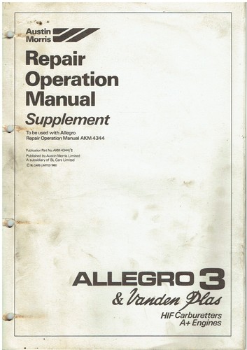 Austin allegro vanden plas - allegro, 3