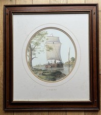 The Humber Keel Manuscript Limited England Framed Print Series 567 Sail Boat