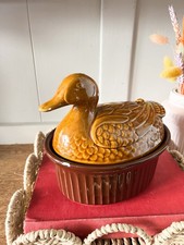 Vintage Ceramic Duck Egg