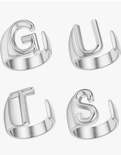 Guts silver coloured letter - guts,